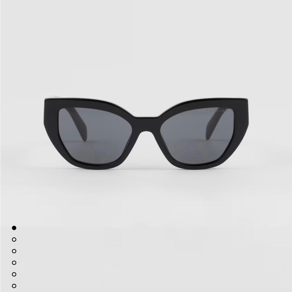 Prada Black Geometric Cat-Eye Sunglasses